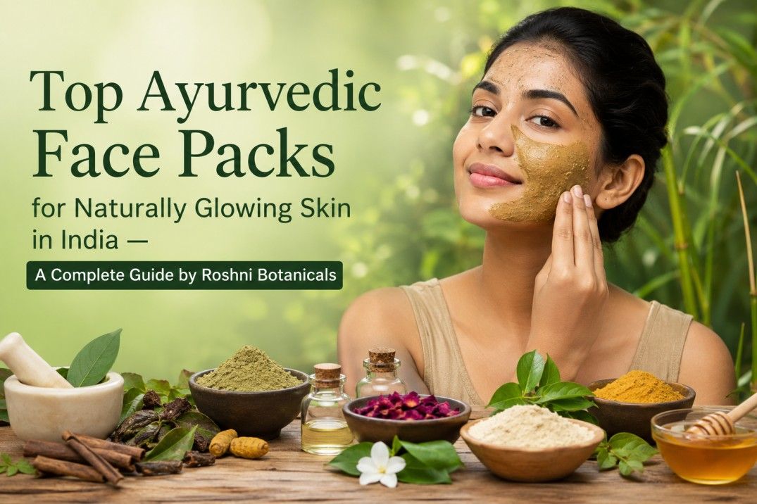 Top Ayurvedic Face Packs for Naturally Glowing Skin in India — Roshni Botanicals
